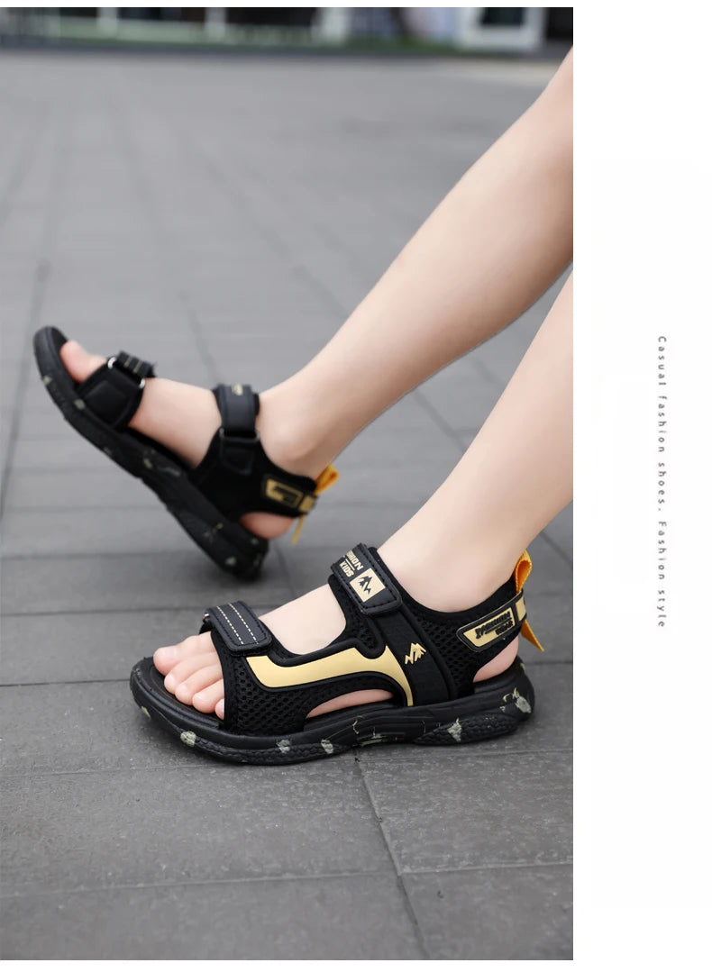 🏖️ Adventure-Ready! Camouflage Summer Sandals for Active Boys 👣💥 - ThiGui