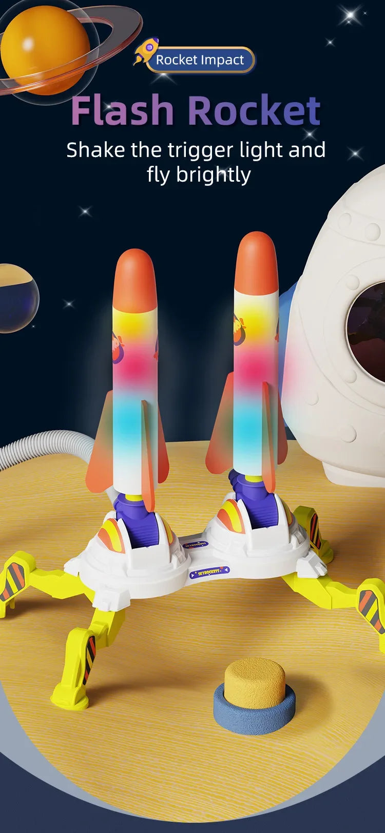 🚀 Ready, Set, STOMP! Air Rocket Launcher Toy for Outdoor Fun & Energy Burn 🔥👟 - ThiGui
