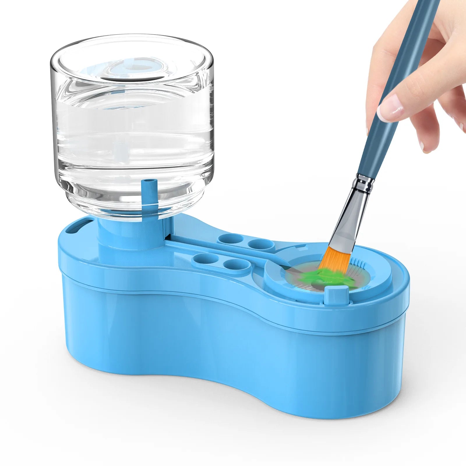 🧼 Clean Brushes in a Click! Automatic Paint Cleaner Bucket 🎨💧 | For Kids & Crafty Hands 👦👩‍🎨 - ThiGui