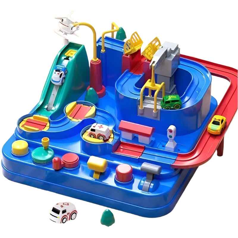 🚂 Adventure on Track – Rail Car Puzzle Toy with Rockets, Animals & Brainy Twists! 🧩🚀 - ThiGui