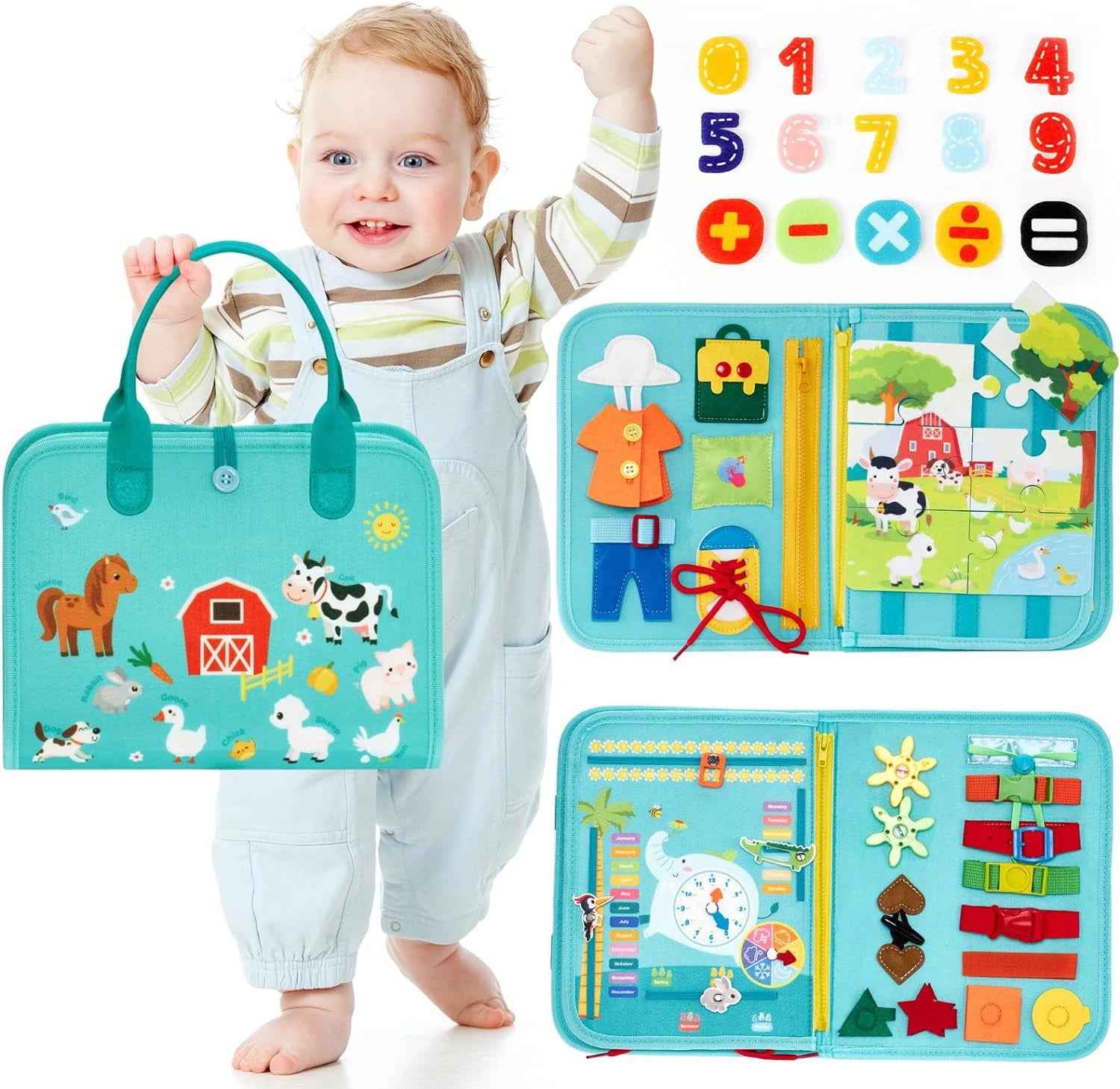 🧠 Play with Purpose – Montessori Busy Book for Little Hands & Big Imaginations ✂️🔒 - ThiGui