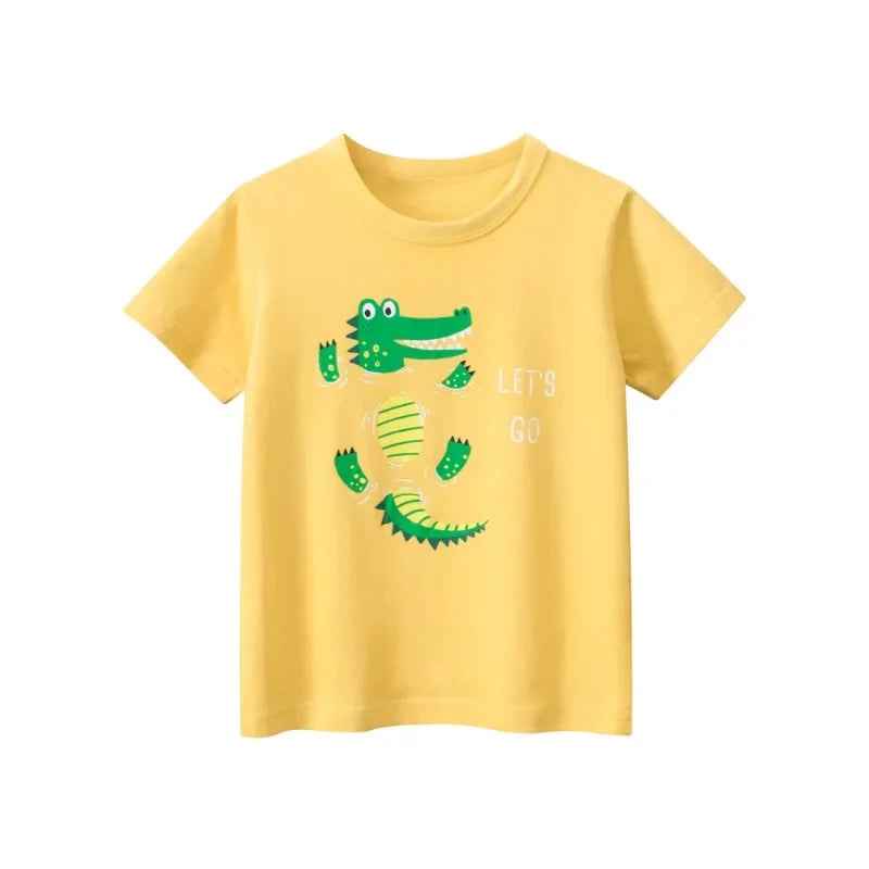 🦖 Roarsome Summer Style for Little Explorers! Dino-Mite Summer T-Shirt for Boys – Cool, Comfy & Full of Roar! - ThiGui