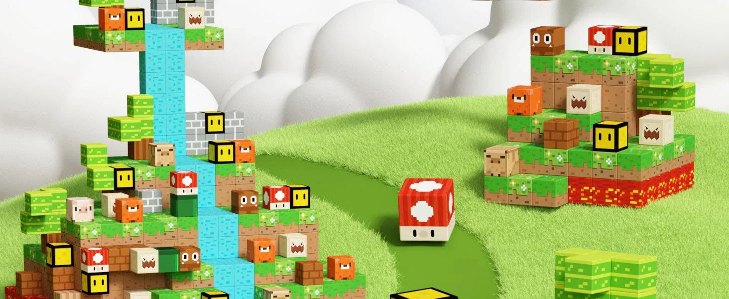 🧲 Build & Imagine! Magnetic Mine World Cube Set for Kids – Craft, Create, and Play 🎮🌍 - ThiGui