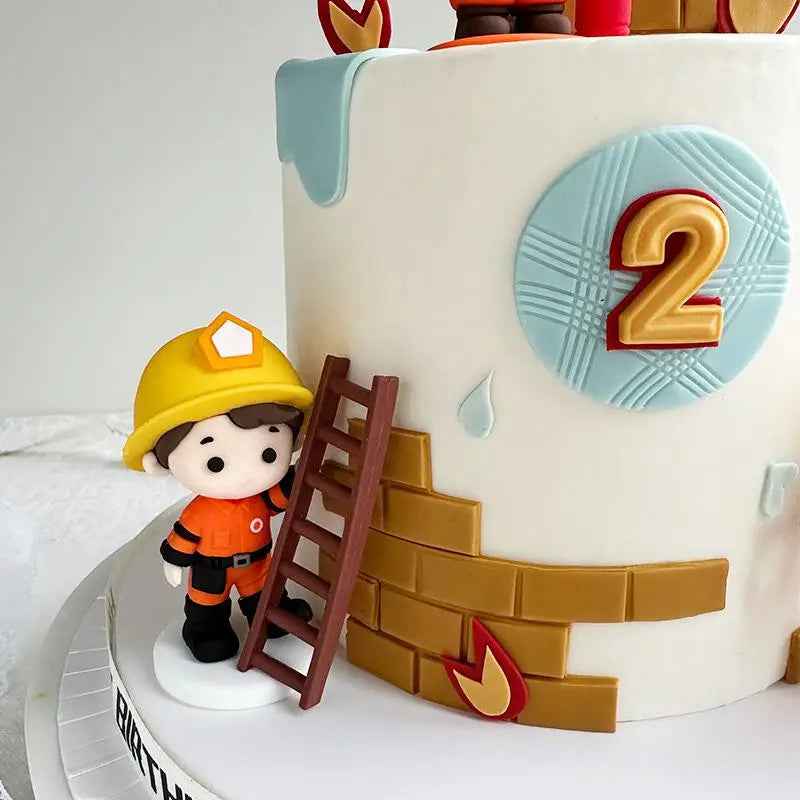 🎈Sound the Alarm – Firefighter Cake Toppers to Spark Birthday Fun! - ThiGui