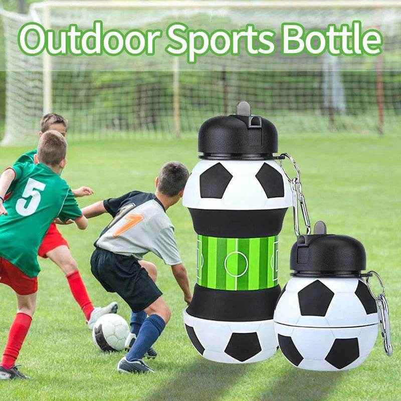 💧Foldable Sports Ball Water Bottle for Boys That’s Fun Practical and Perfect for School or Play - ThiGui