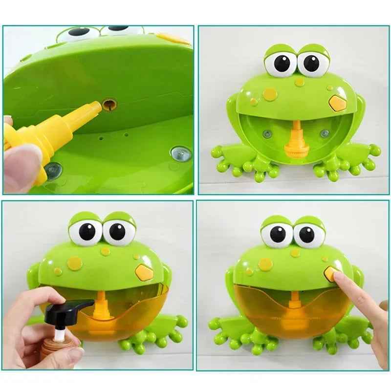 🫧 Bathtime Bubbles & Giggles – Musical Bubble Machine for Happy Splashy Tubs! 🐸 - ThiGui