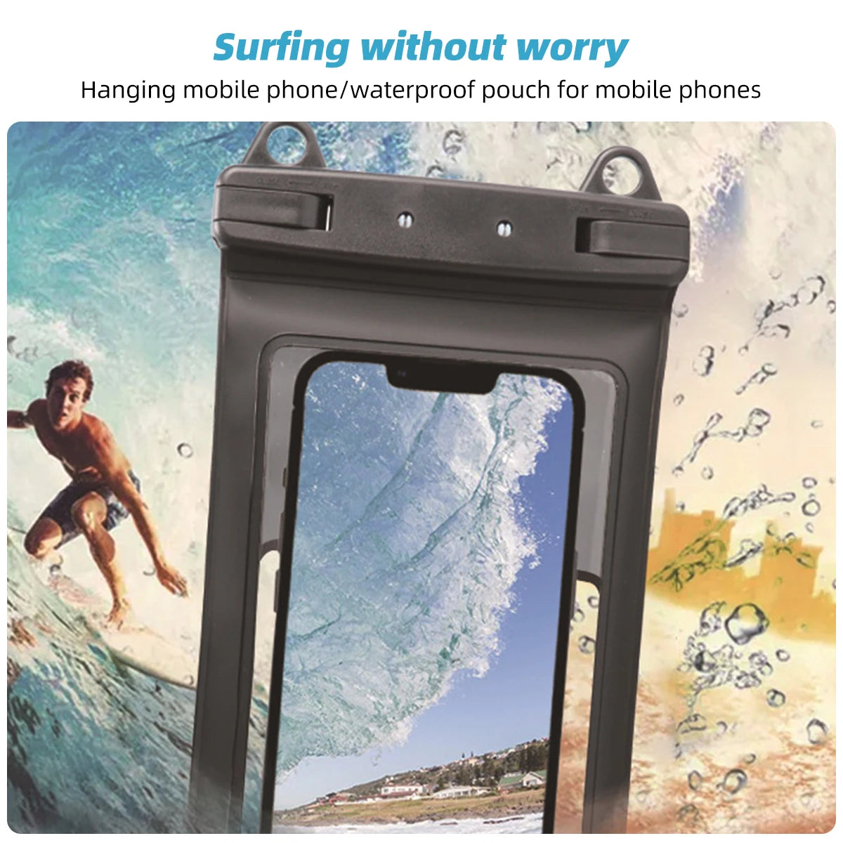 🌊📱 Full View Waterproof Phone Pouch – Dive Into Fun, Worry-Free! 🏊‍♂️💧 - ThiGui