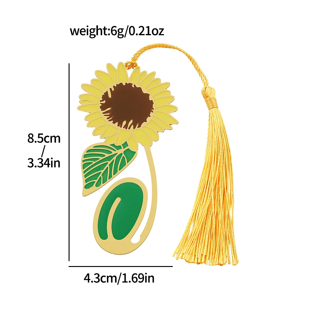 🌻📖 A Blooming Thank You – Handmade Metal Flower Bookmark for Inspiring Teachers 🌸💛 - ThiGui