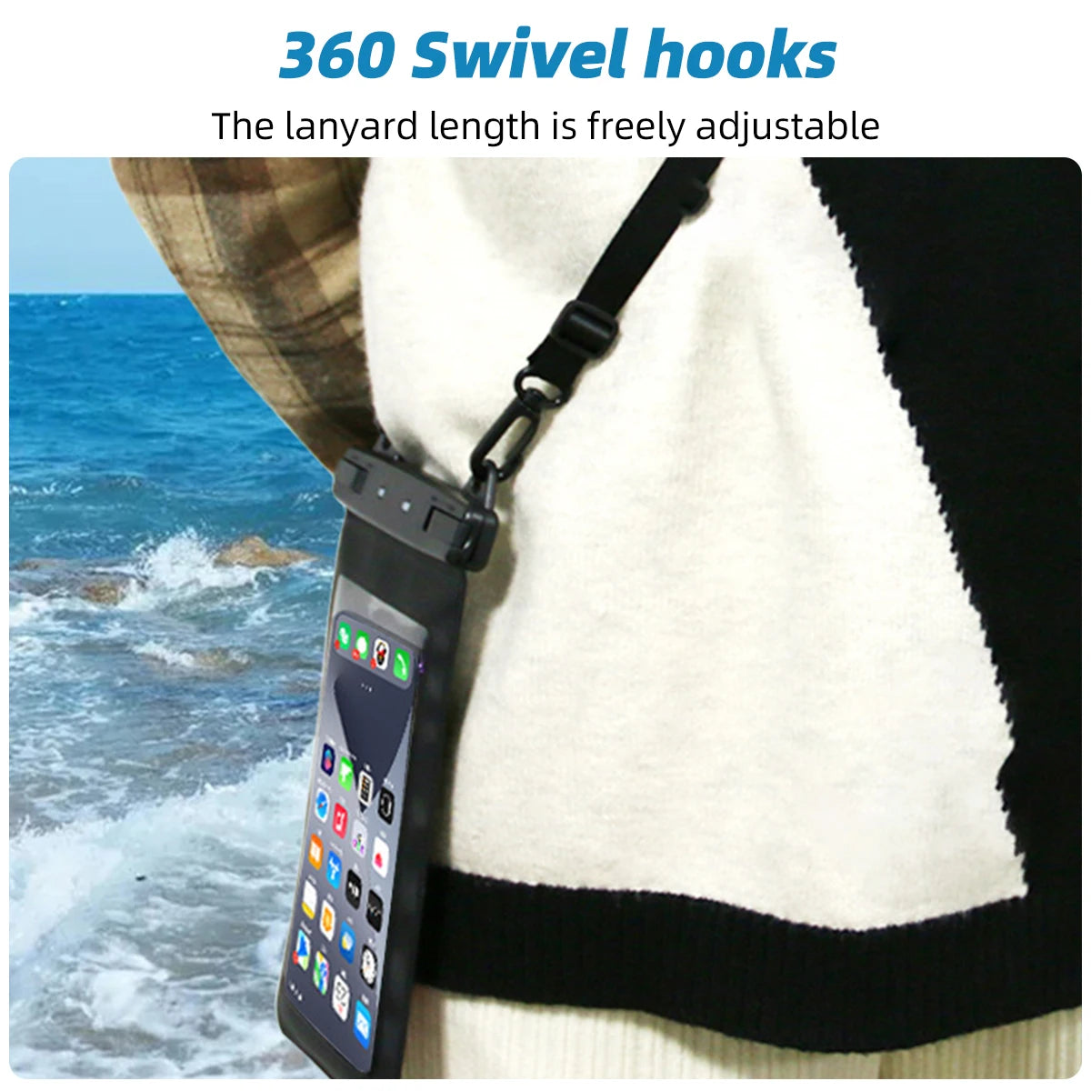 🌊📱 Full View Waterproof Phone Pouch – Dive Into Fun, Worry-Free! 🏊‍♂️💧 - ThiGui