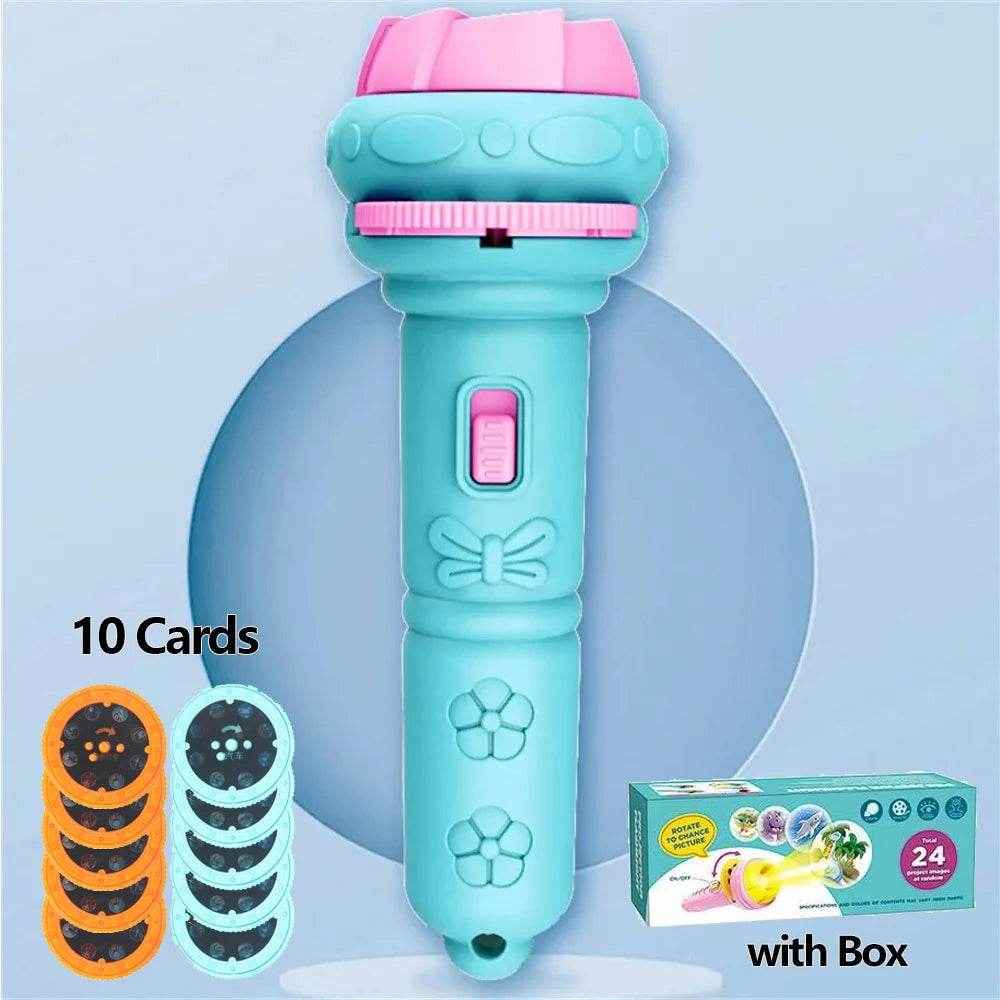 🛏️Cartoon Story Projector Flashlight for Boys with 80 Magical Bedtime Patterns - ThiGui