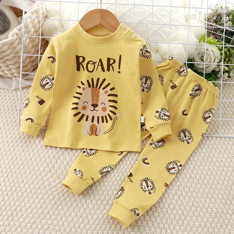 🌙Adorable Cartoon Baby Pajama Set – Snug, Soft & Super Cute! 💤 - ThiGui
