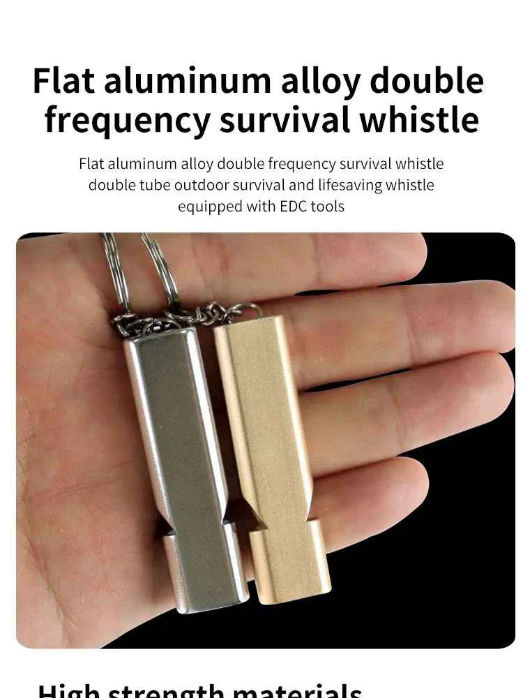🛡️Flat Dual-Tone Safety Whistle – Compact & Loud for Outdoor Adventures with Your Little Explorer - ThiGui