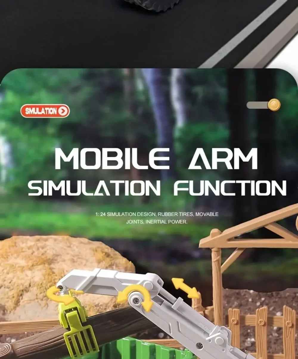 🚜 Big Wheels, Bright Lights – Farm Tractor Toy with Sounds & Trailer Fun! 🎶🌾 - ThiGui