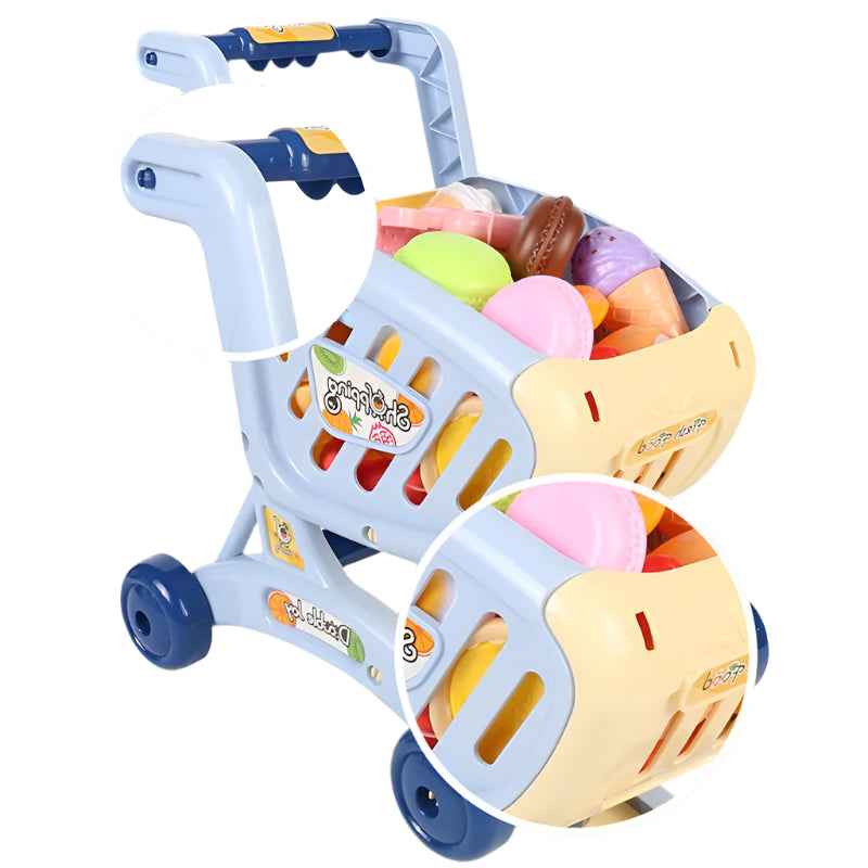 🛒 Little Shopper, Big Imagination – Pretend Supermarket Cart Toy for Toddlers! 🍎🥕🛍️ - ThiGui