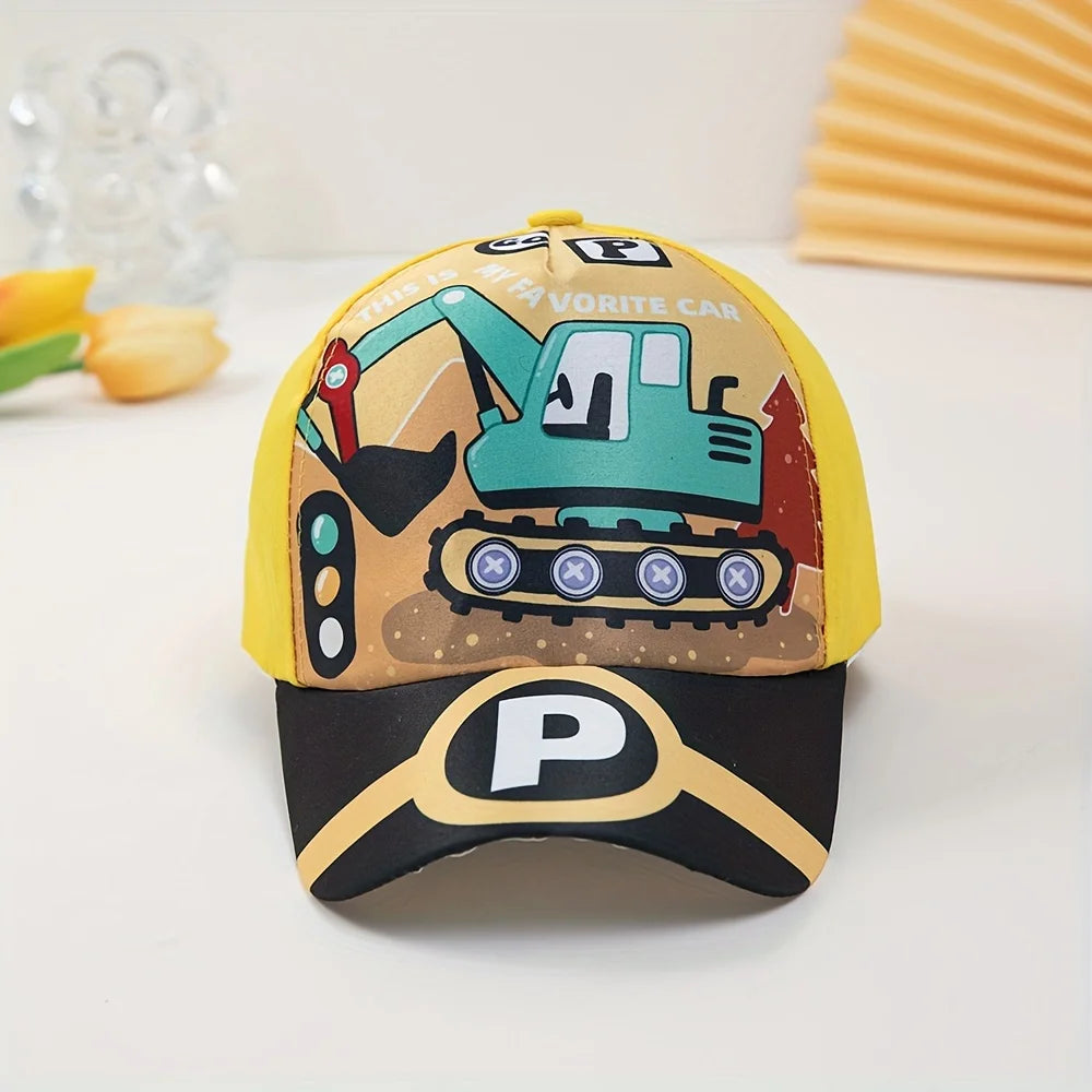 🚗 Vroom Vroom Sun Hat – Lightweight Car Baseball Cap for Cool Little Explorers! 🧢☀️ - ThiGui