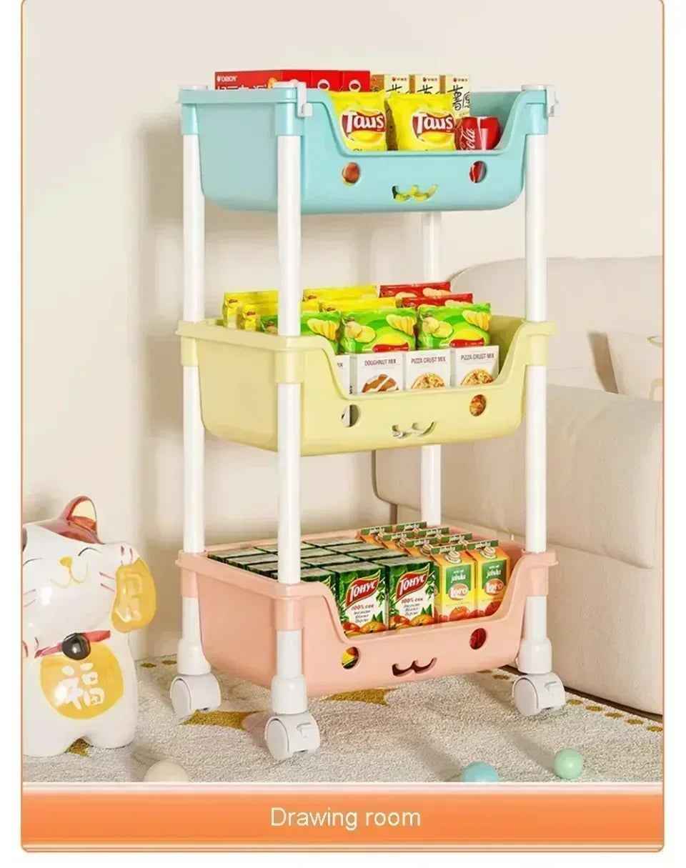 🛒 Rolling Storage Rack – Tidy Up in Style, Anywhere in the House! 🏠🧺 - ThiGui