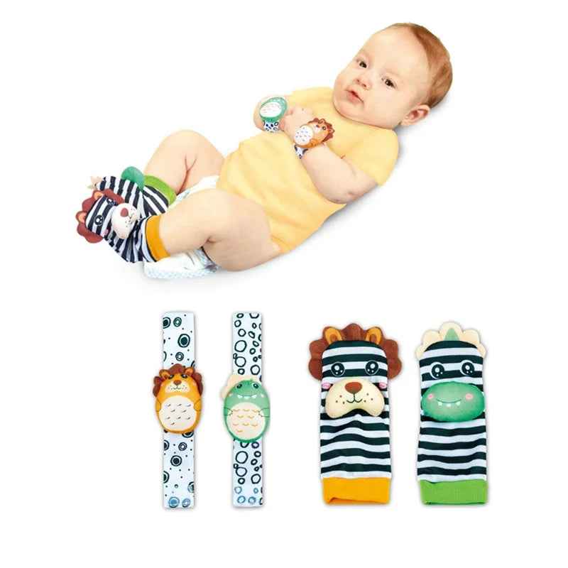 🐾 Sensory Fun for Tiny Toes & Wrists – Baby Rattle Socks & Bands! 🎶🧦 - ThiGui