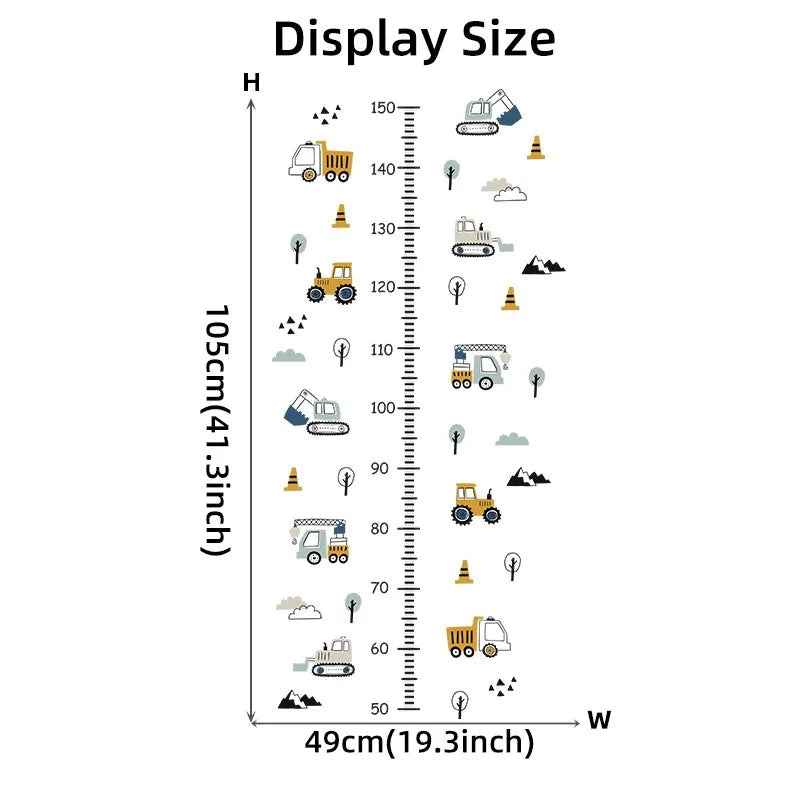 Adorable Car-Themed Height Chart – Watch Your Little One Grow with Big Smiles! - ThiGui
