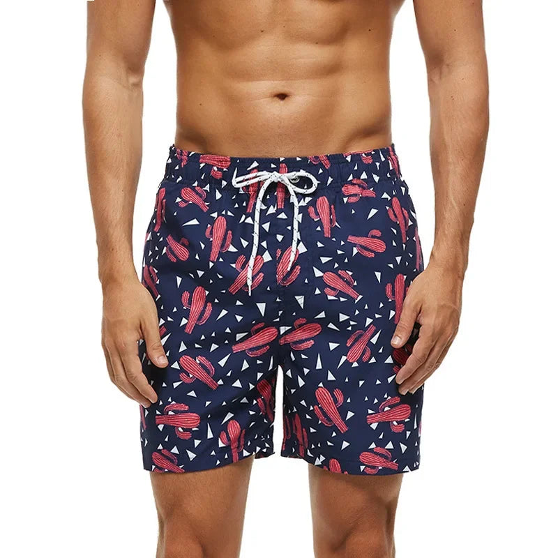 🌴 Tropical Fun for Little Explorers! Boys' Flamingo Print Swim Shorts 🏖️ - ThiGui