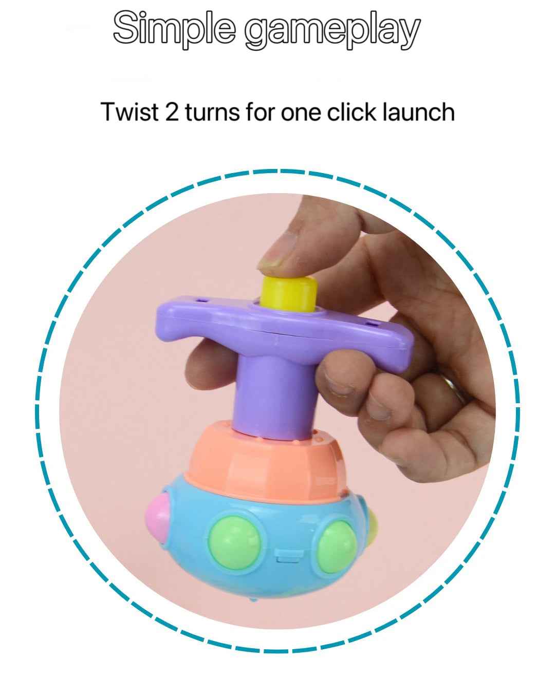 🌟 Luminous Spinning Top – Flashing Lotus Gyro Fun for Kids! 🔄💡 - ThiGui