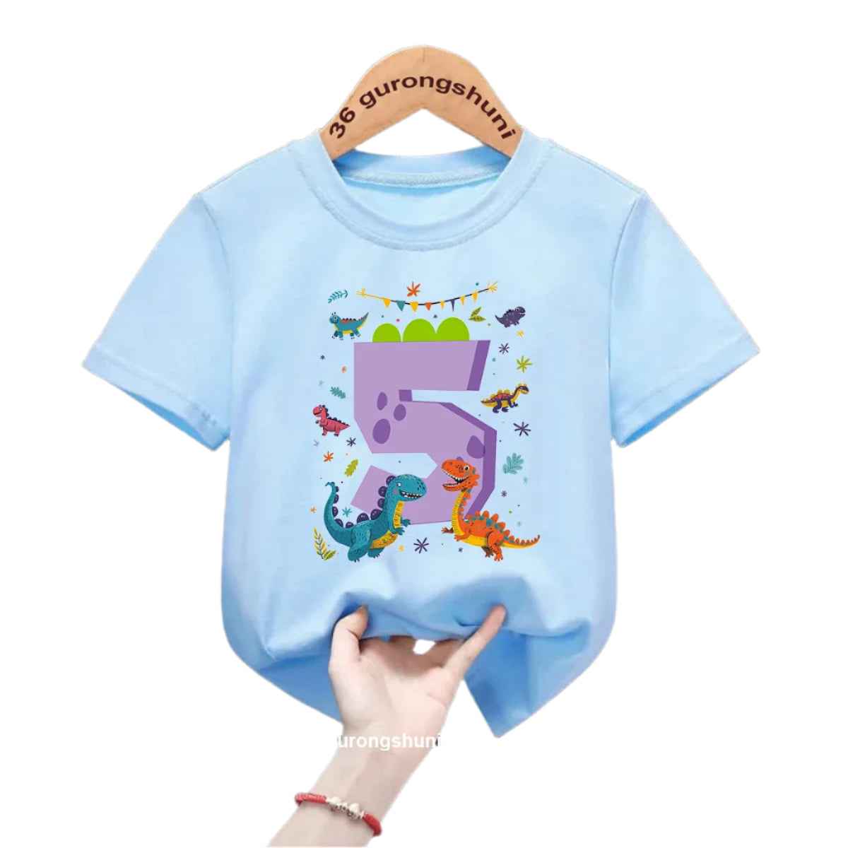 🎉Birthday Dino T-Shirt for Boys – Fun Ages 1 to 9! - ThiGui