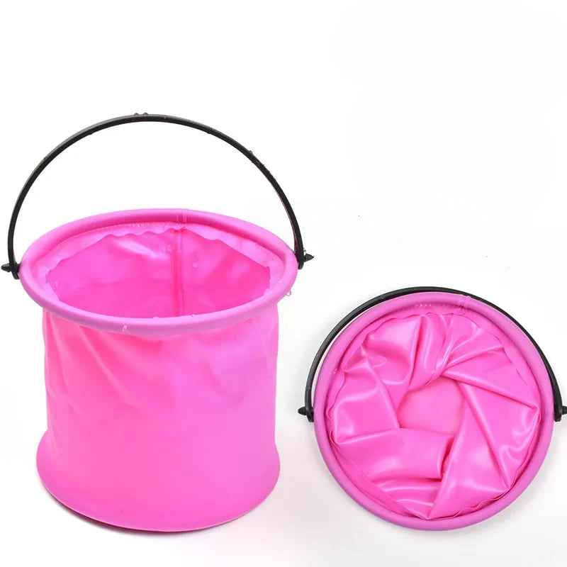 🎣 Handy Folding Bucket for Busy Days – Perfect for Fishing, Car Washes, and More! 🎣 - ThiGui