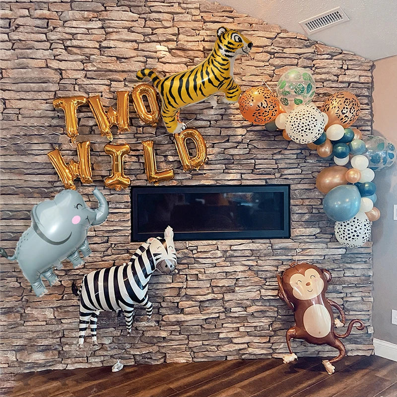 🎉 Wild Jungle Animal Balloons – Safari Party Magic with Lions, Tigers & More! 🐯🎈 - ThiGui
