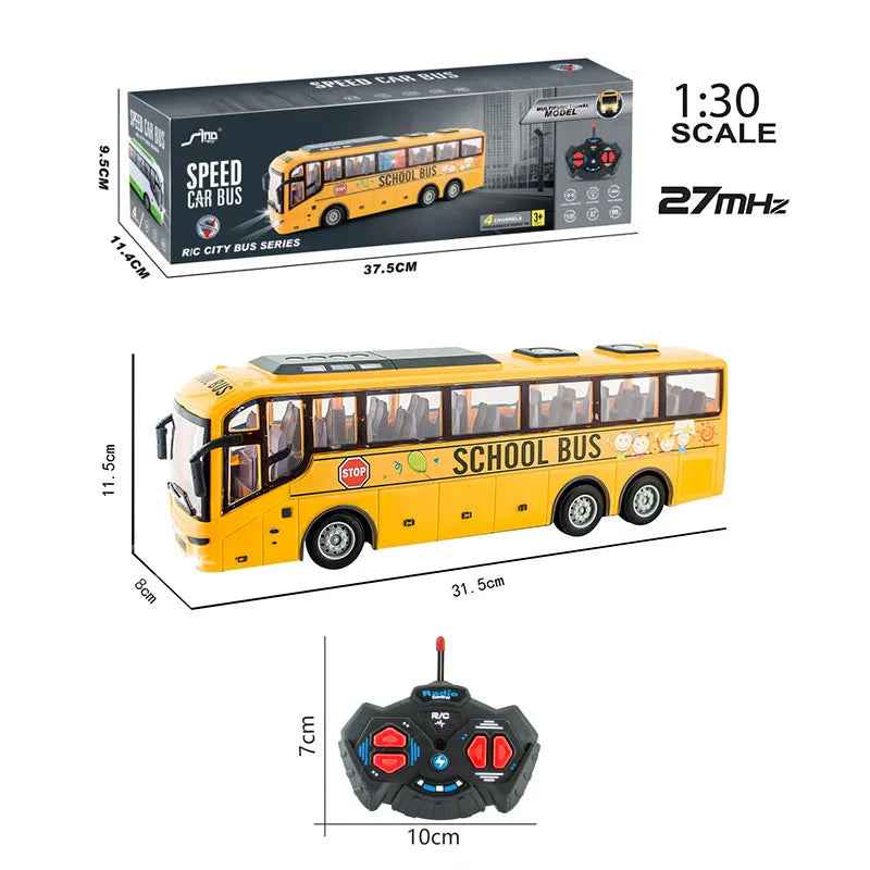 🚗 RC Bus & Car Toy – Easy Remote Control Fun for Boys on the Move! 🎮🧒 - ThiGui