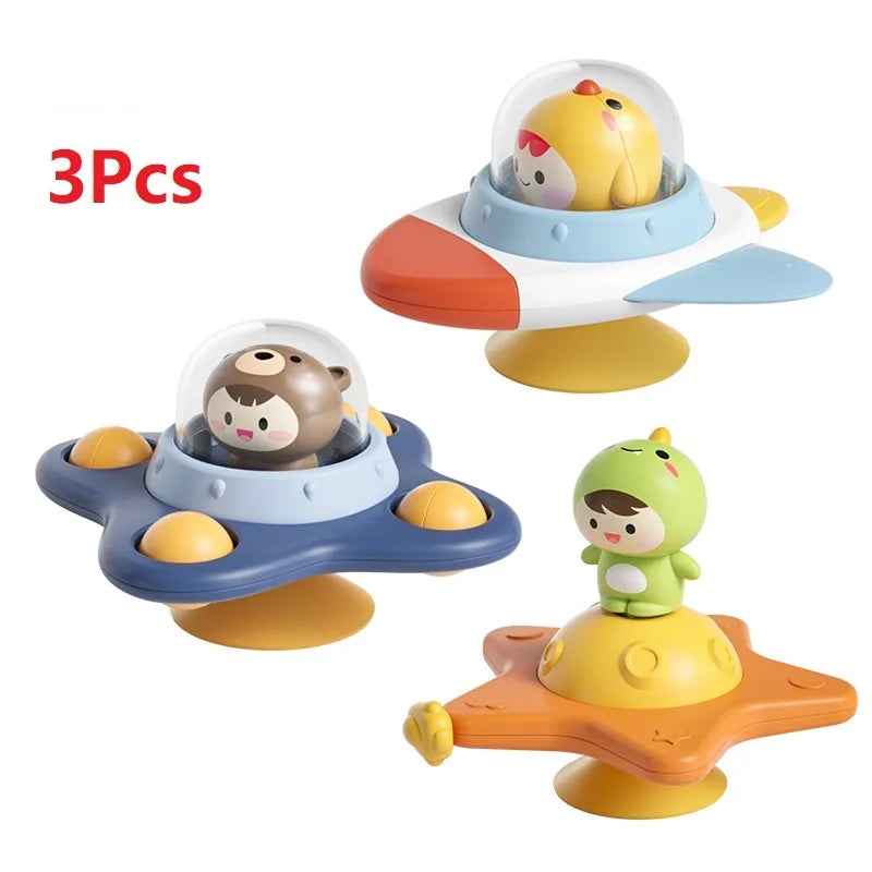 🌀 Stick, Spin & Smile – Suction Spinner Toy for Busy Little Hands! 🌈👶 - ThiGui