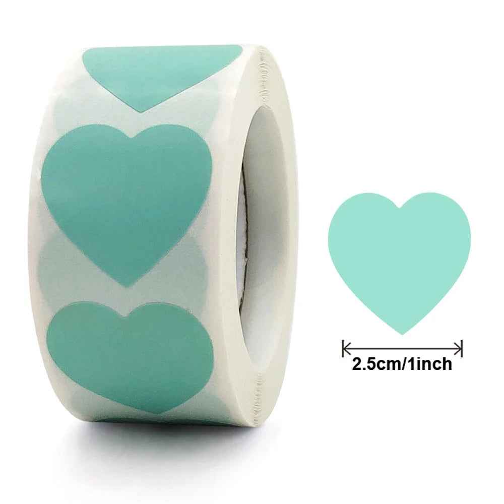 🎨Stick with Love – Cute Round Heart Stickers for Gifts, Crafts & Parties - ThiGui