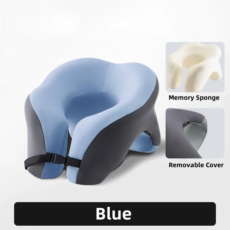 💤 Comfy U-Shaped Travel Pillow – Perfect for Planes, Cars, and Nap Time! 🚗 - ThiGui