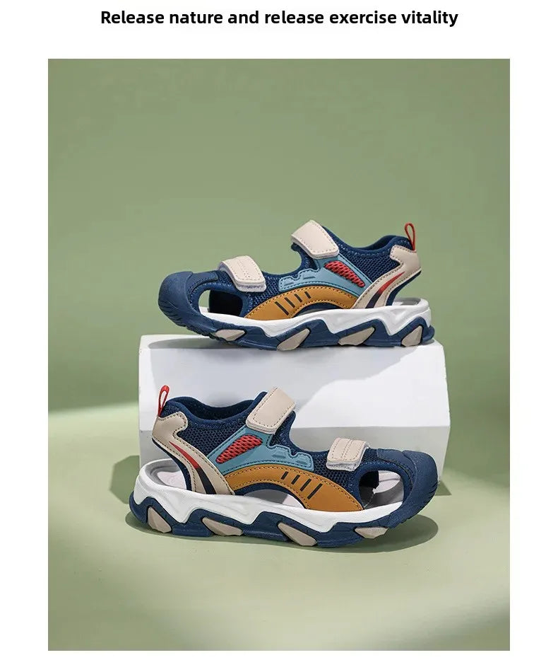 🏖️ Cool, Comfy & Ready to Go! Boys' Slip-On Sandals for Summer Adventures ☀️👣 - ThiGui