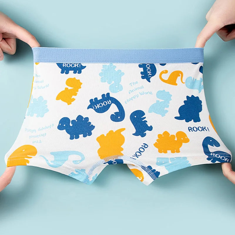 🦖 Dino Days Boxer Briefs – Soft & Comfy Cotton Undies for Boys! 🩳✨ - ThiGui