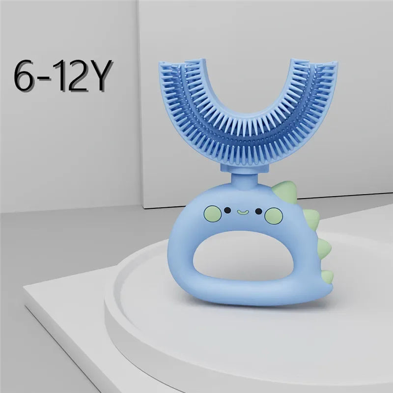 🪥🧸 360° U-Shaped Cartoon Toothbrush – Gentle, Fun & Perfect for Little Smiles! 🌟👶 - ThiGui