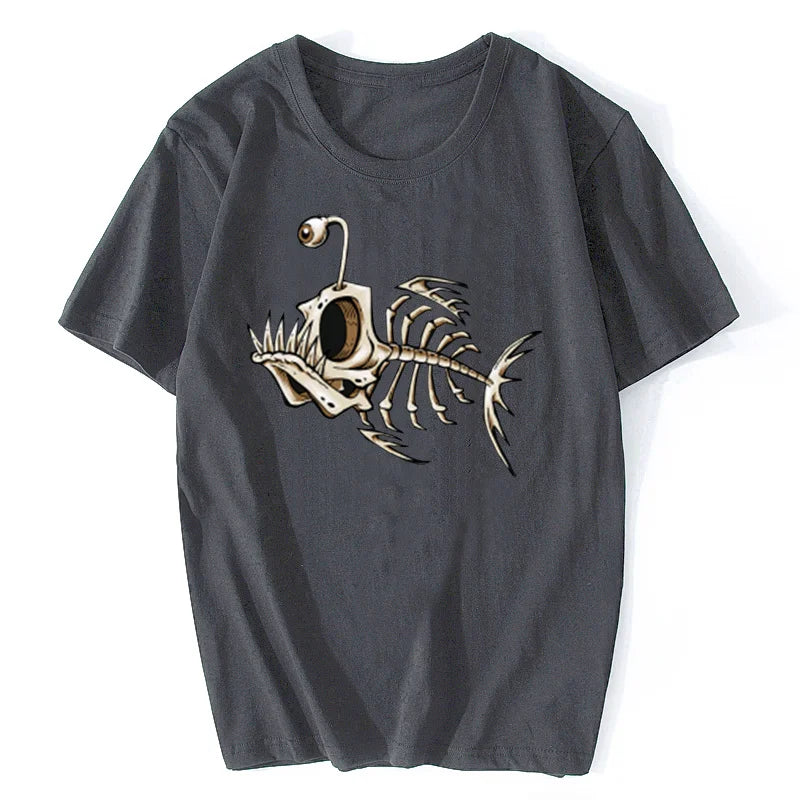 🐟💀 Deep Sea Cool! Funny Bonefish Skull T-Shirt for Boys – Bold, Comfy & Totally Epic 🎣🖤 - ThiGui