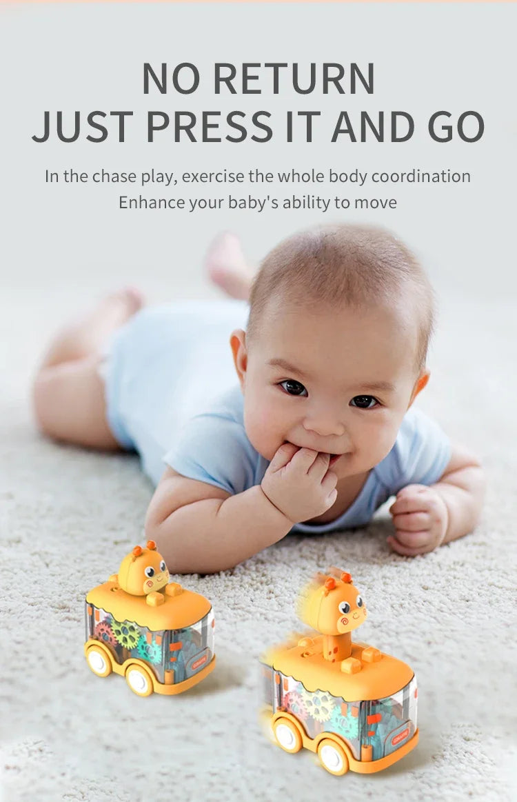 🚗🧩 Press & Go Gear Cars – Fun-Powered Motion with Animal Puzzle Magic! 🦁💨 - ThiGui