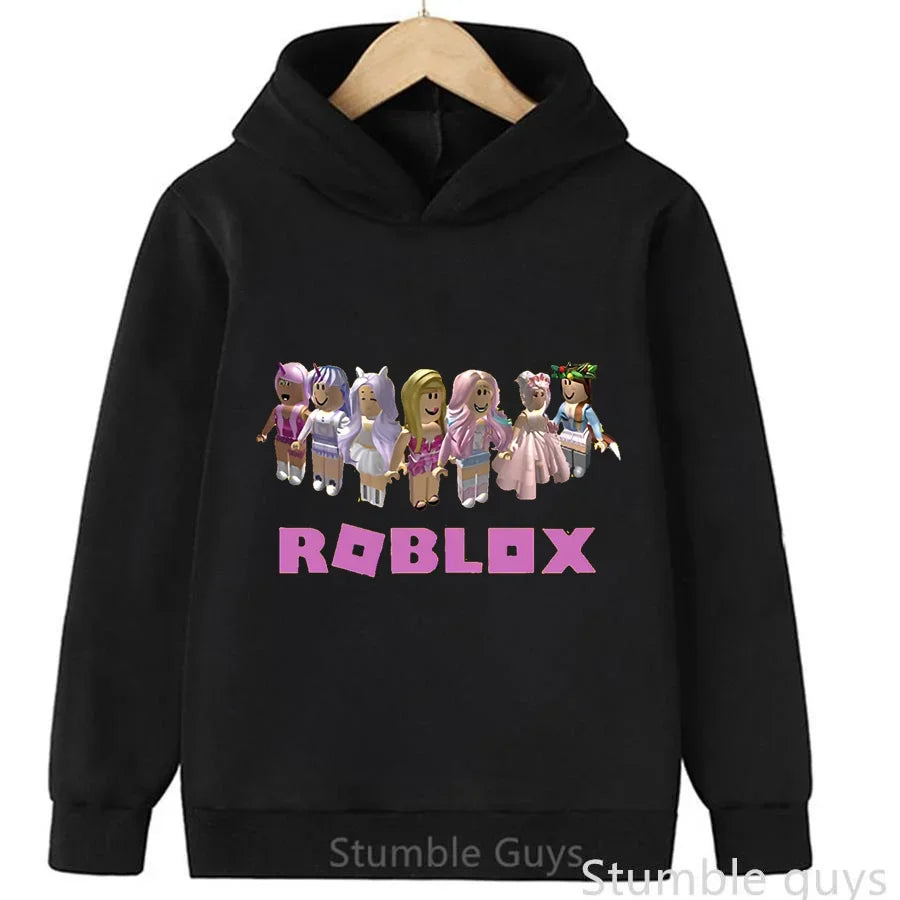 Roblox Autumn Kids Hoodie 🎮🍂 Trendy Game Graphic Sweatshirt - ThiGui