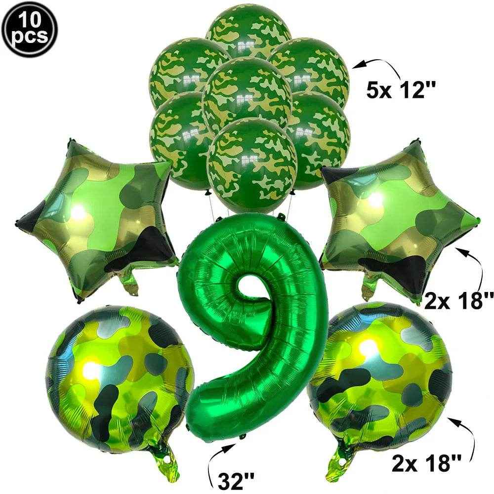 🎁Mission Party Success – Epic Camouflage Balloon Set for Little Soldiers! - ThiGui