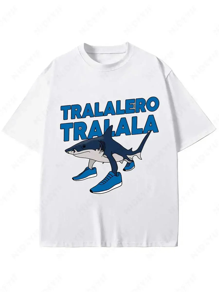 🦈 LOL Shark Alert! Funny Meme T-Shirt for Boys – Tralalero Tralala – Cool, Comfy & Totally Unique! 🤪👕 - ThiGui
