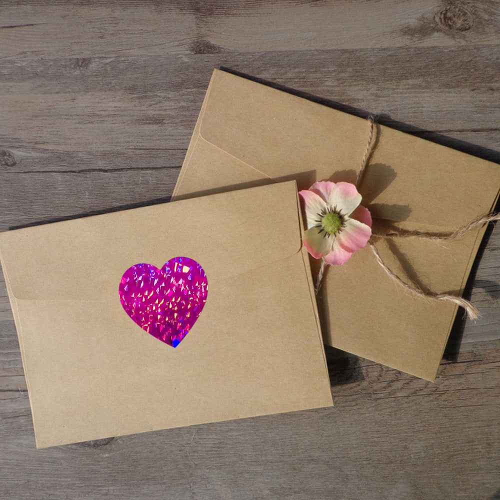 🎨Stick with Love – Cute Round Heart Stickers for Gifts, Crafts & Parties - ThiGui