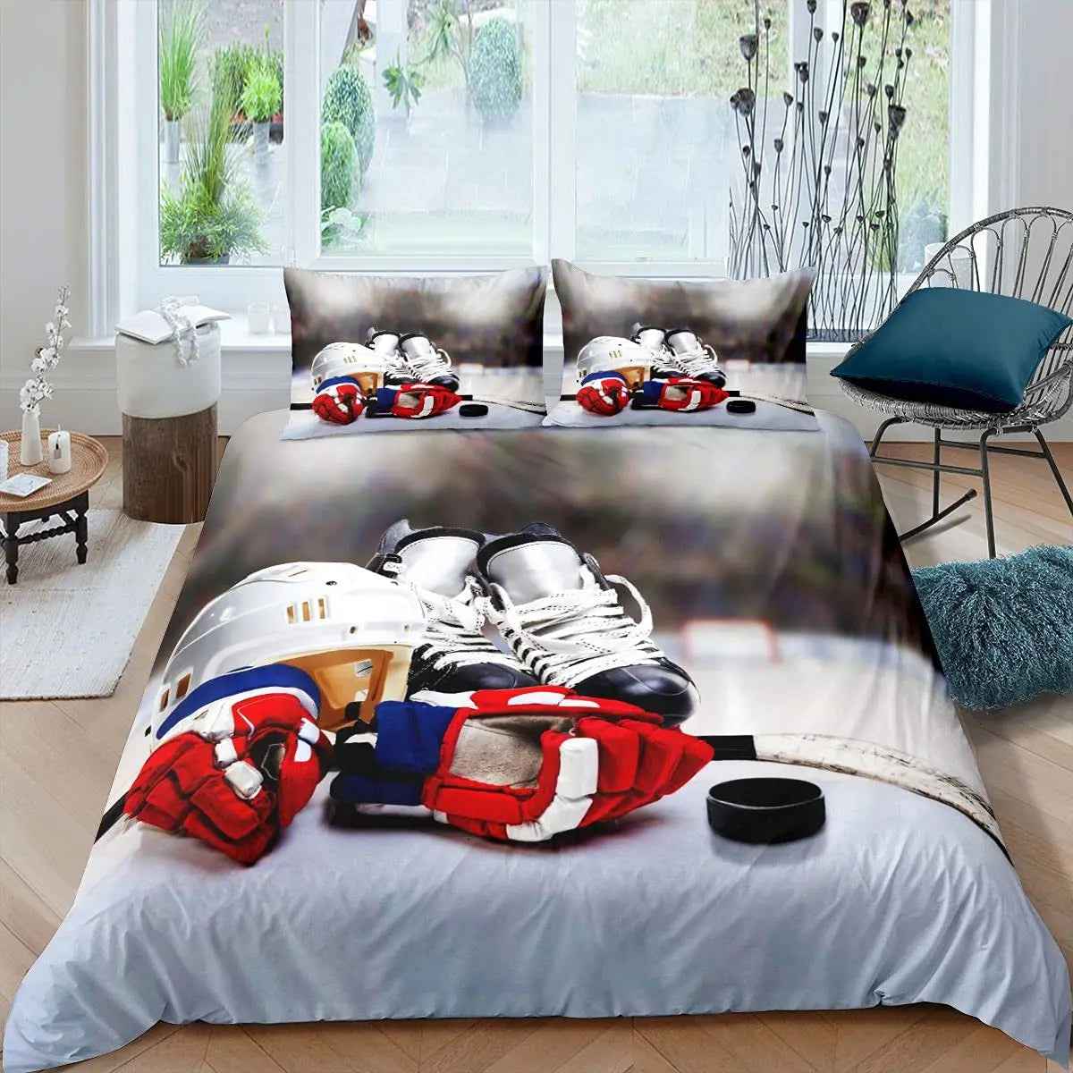🏒 Ice Hockey Hero Duvet – Cool & Sporty Bedding for Boys Who Love the Game! - ThiGui