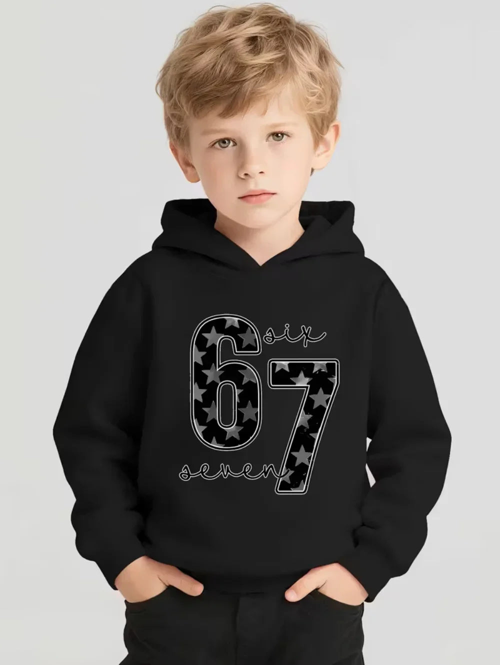 Bruh 67 Six Seven Brainrot Hoodie 😎🔥 Cool & Cosy Kids Streetwear Sweatshirt - ThiGui