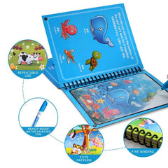 🌈 Magical Water Reveal Book 🖌️ No Mess, All Fun! Perfect for Little Explorers 🚀 - ThiGui