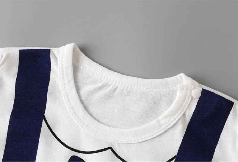 🍼 Baby’s First Summer Style – Soft Cartoon Rompers for Boys & Girls! - ThiGui