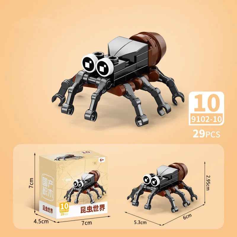 🕷️ Snap Together a Wild World – Insect & Animal Block Creatures for Kids & Collectors! 🐜🦂 - ThiGui