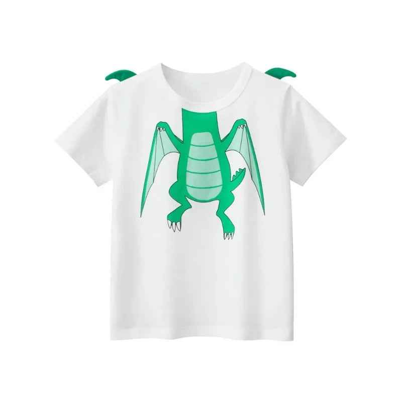 🦖 Roarsome Summer Style for Little Explorers! Dino-Mite Summer T-Shirt for Boys – Cool, Comfy & Full of Roar! - ThiGui