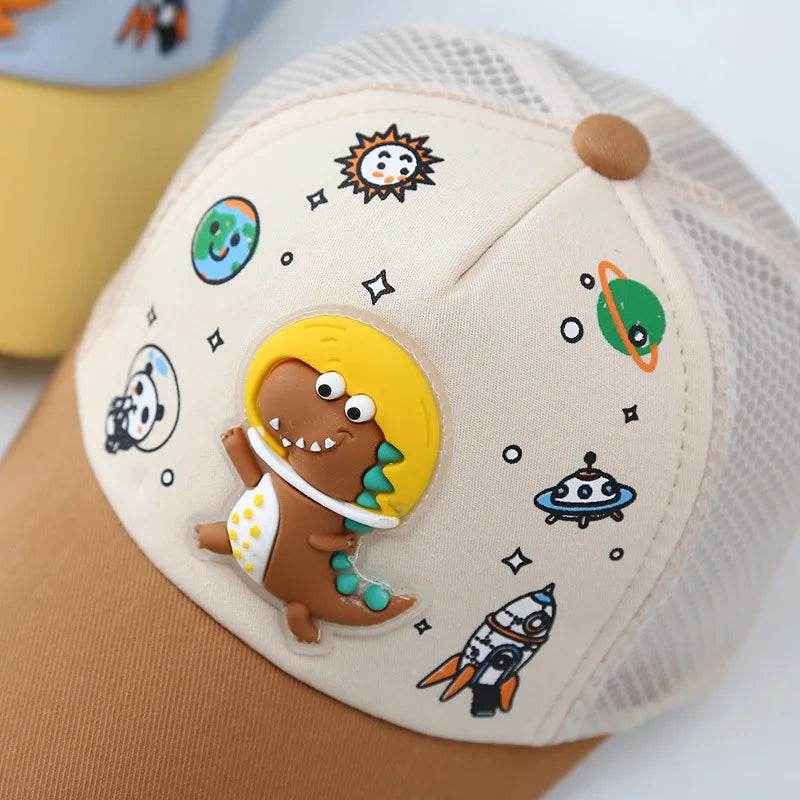🌞Cool Dino Summer Hat for Boys – Light, Breezy & Sun-Smart Fun! - ThiGui