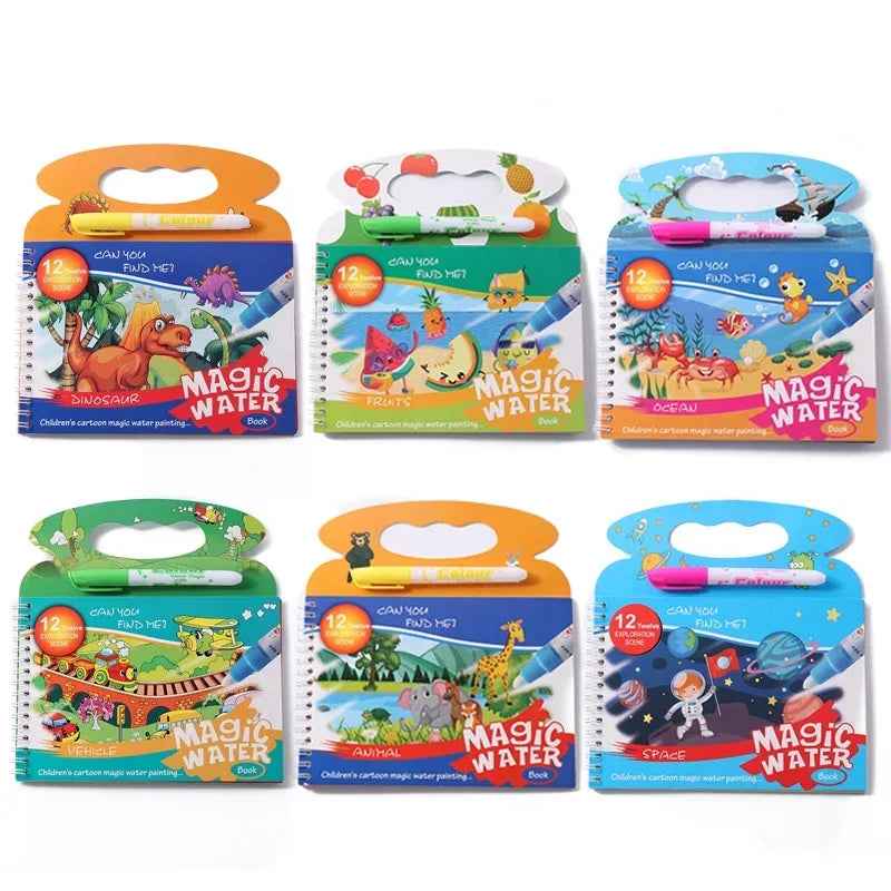 💦Just Add Water! The Magical Reusable Drawing Book Boys Can’t Put Down - ThiGui