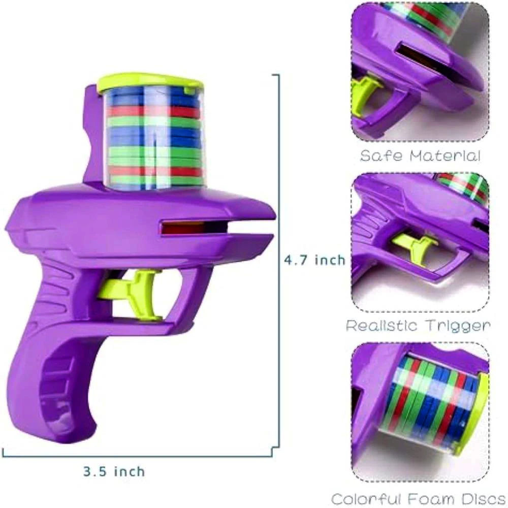 🚀 Foam Disc Launcher Toy 🔫 | Action-Packed Outdoor Game for Energetic Kids! 🎯🌳 - ThiGui