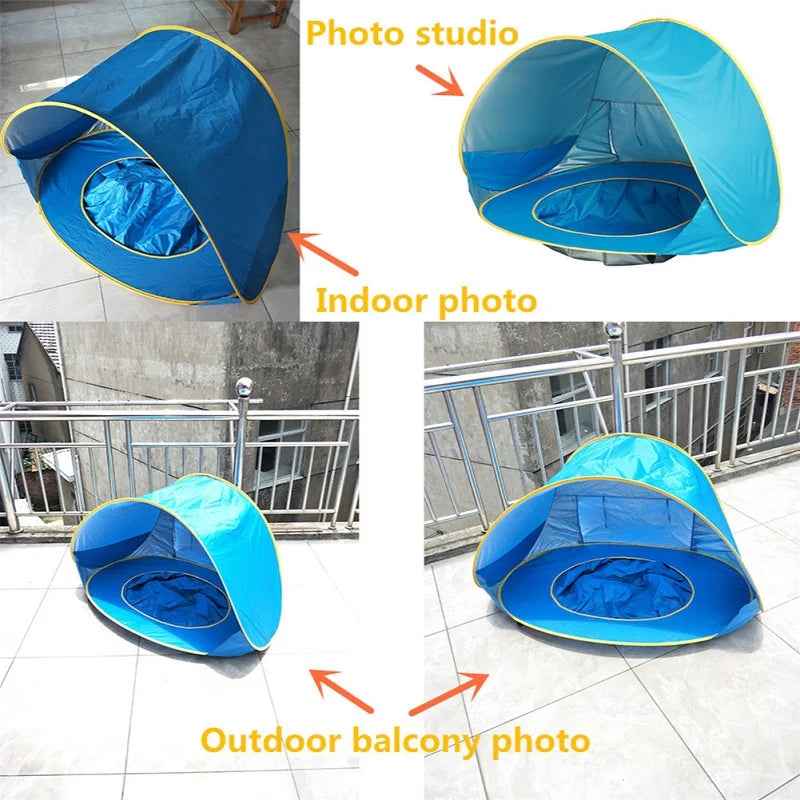 🌞Baby Beach Tent with Mini Pool for Boys Who Love to Splash and Chill Under the Sun - ThiGui